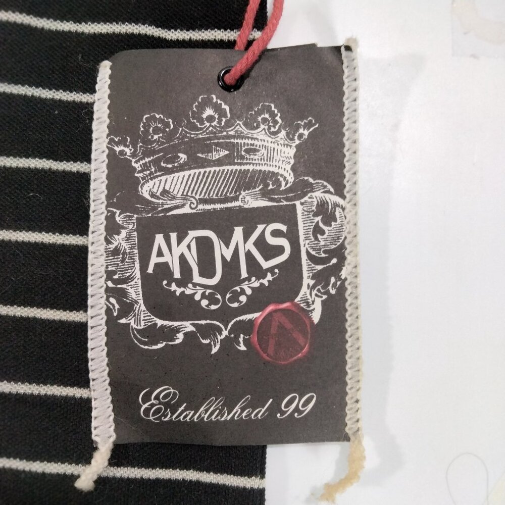 NWT Akademiks Vintage Striped Polo 3XL XXXL Y2K 90s Preppy Hip Hop Streetwear - Picture 4 of 5